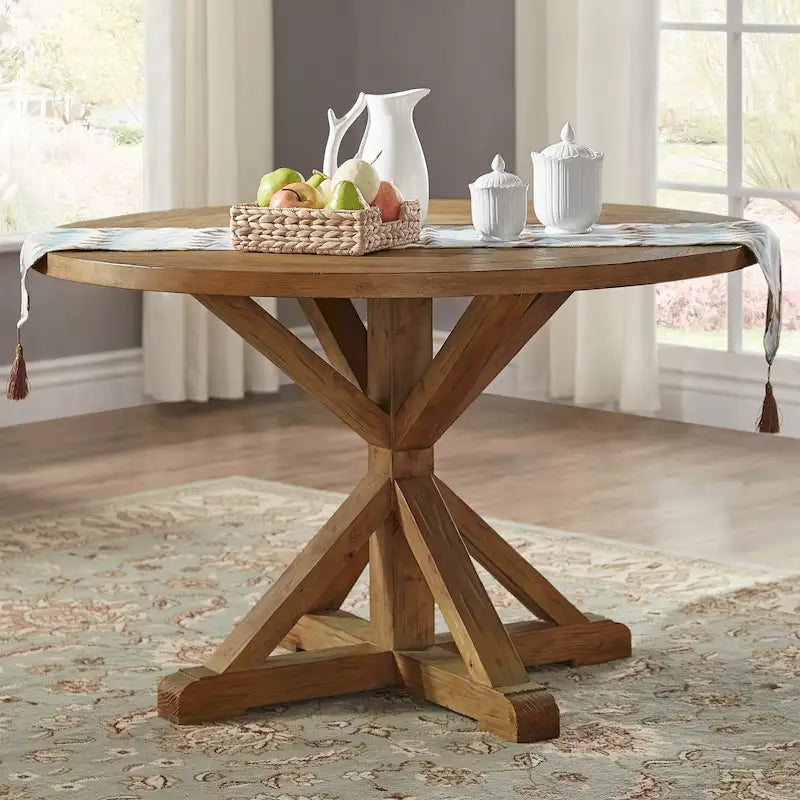 Set da pranzo rotondo Benchwright X-base 48 pollici di iNSPIRE Q Artisan 13