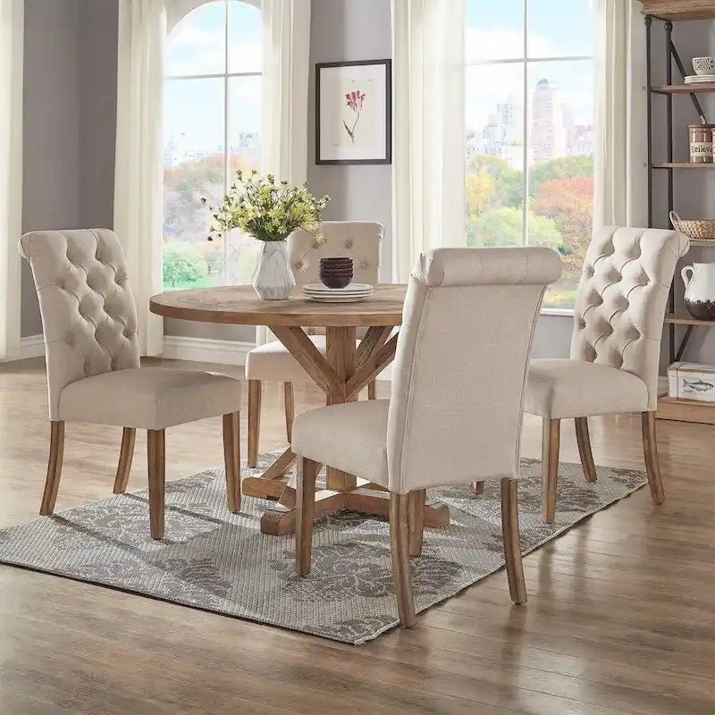 Set da pranzo rotondo Benchwright X-base 48 pollici di iNSPIRE Q Artisan 15