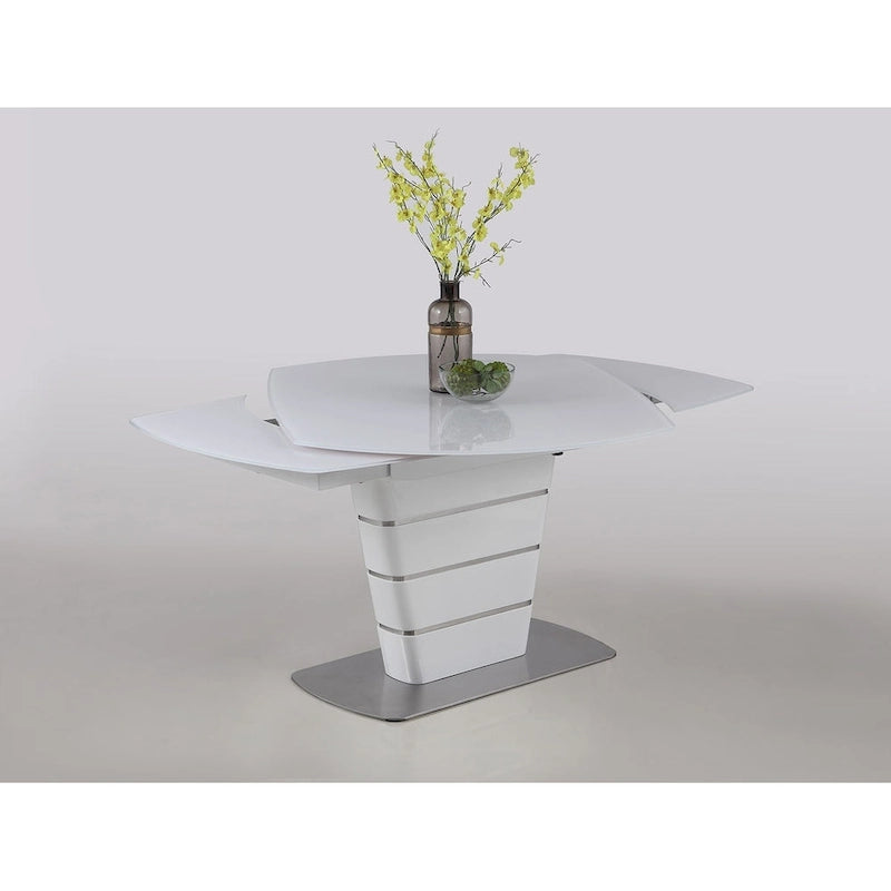Set da pranzo di 5 pezzi Somette Charlie White Starphire in vetro 4