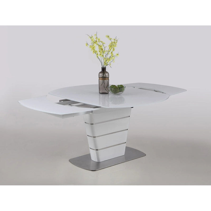 Set da pranzo di 5 pezzi Somette Charlie White Starphire in vetro 5