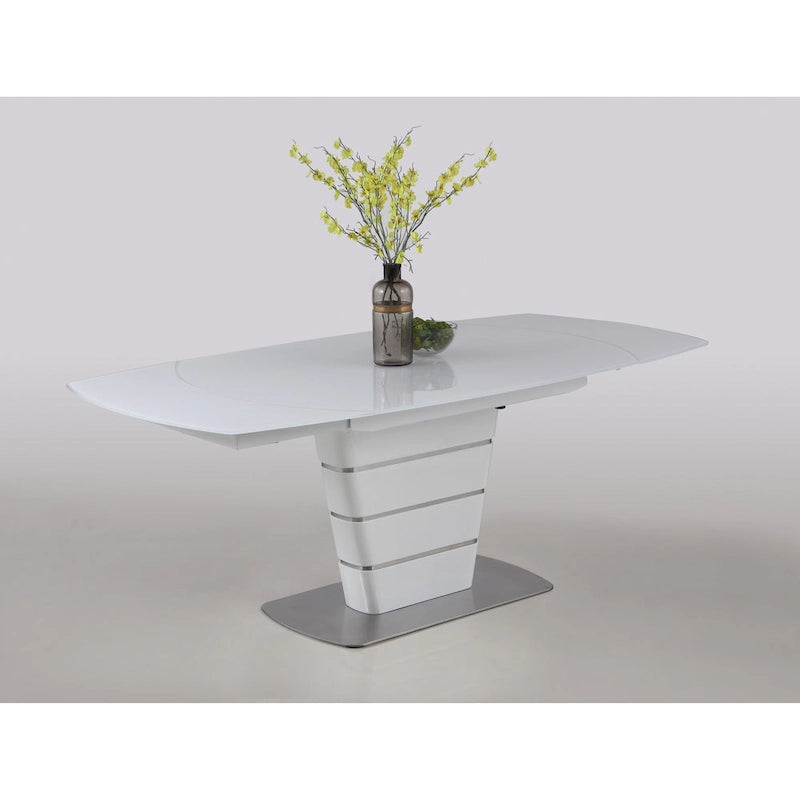Set da pranzo di 5 pezzi Somette Charlie White Starphire in vetro 9
