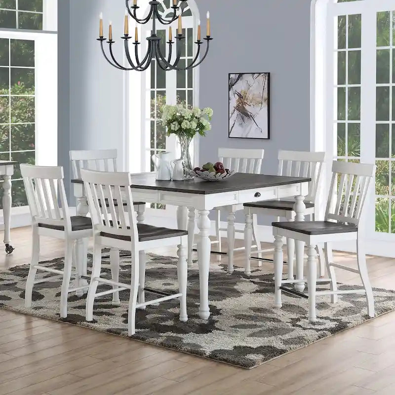 Set da pranzo Steve Silver Jillian Farmhouse ad altezza bancone