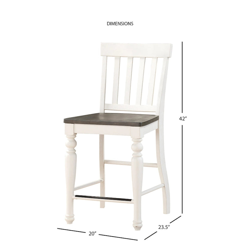 Set da pranzo Steve Silver Jillian Farmhouse ad altezza bancone 10