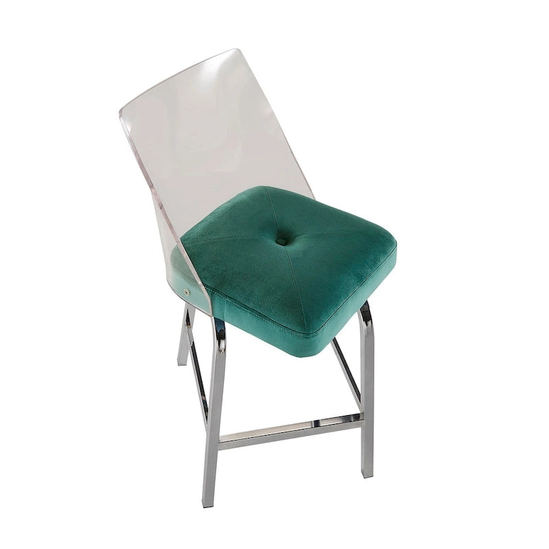 Lennox Velvet Counter Height Stools (Set of 2) by iNSPIRE Q Bold 11