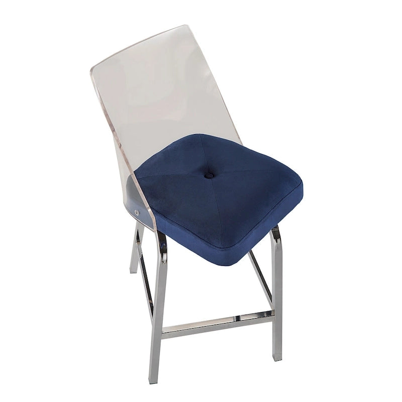Lennox Velvet Counter Height Stools (Set of 2) by iNSPIRE Q Bold 15