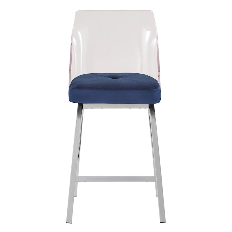 Lennox Velvet Counter Height Stools (Set of 2) by iNSPIRE Q Bold 16