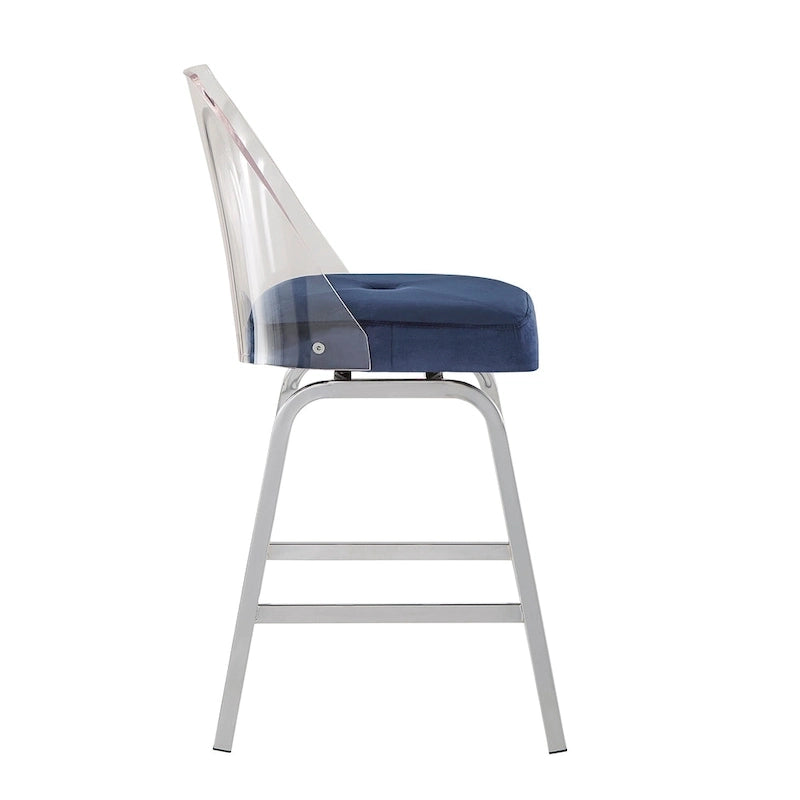 Lennox Velvet Counter Height Stools (Set of 2) by iNSPIRE Q Bold 17