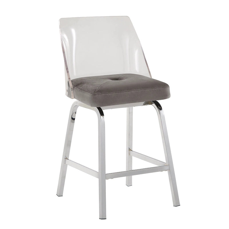 Lennox Velvet Counter Height Stools (Set of 2) by iNSPIRE Q Bold 21