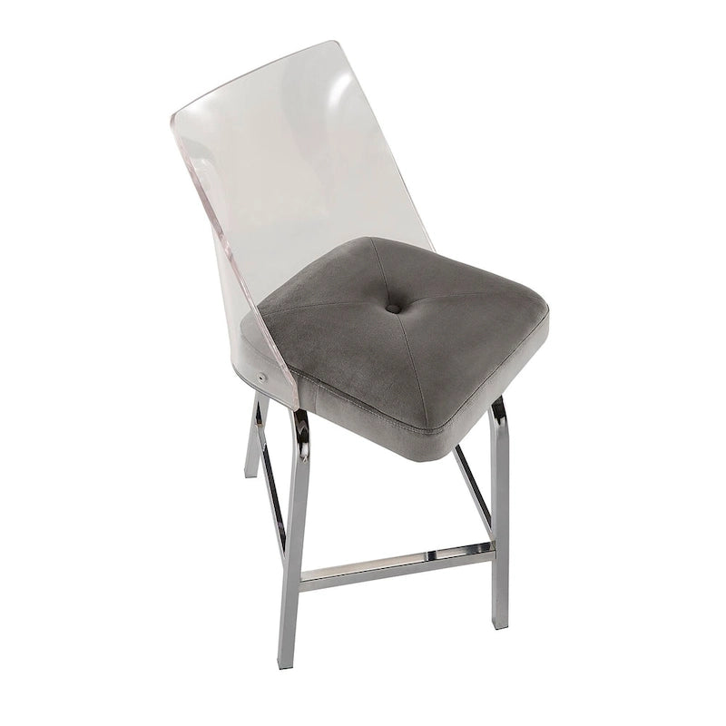 Lennox Velvet Counter Height Stools (Set of 2) by iNSPIRE Q Bold 22