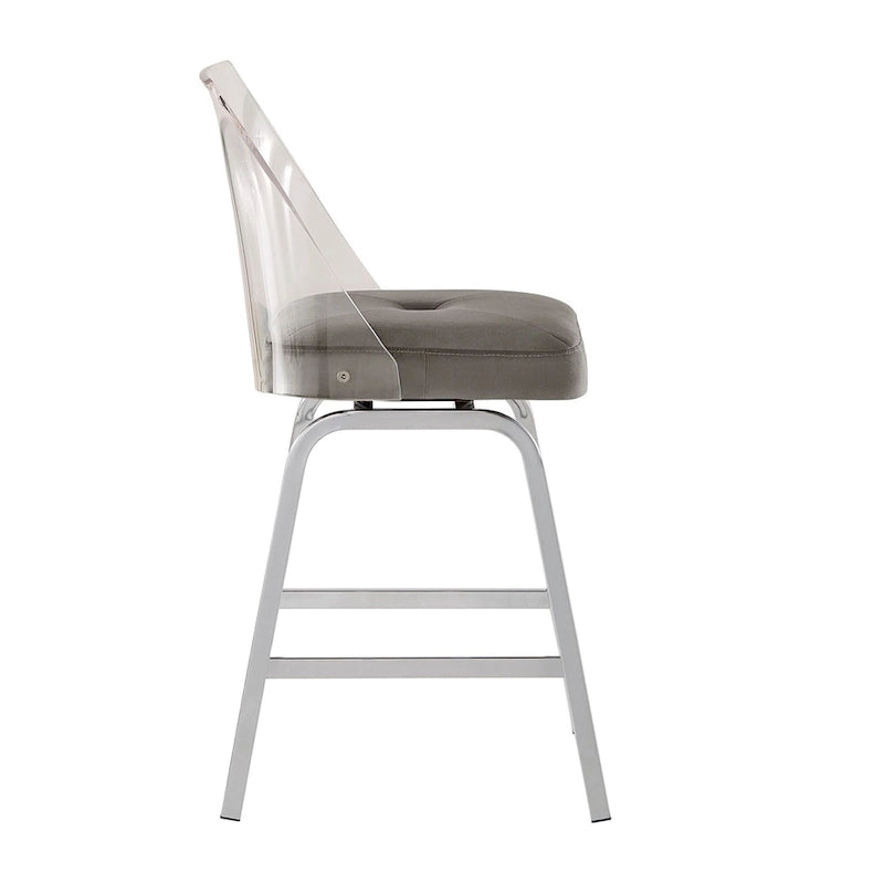 Lennox Velvet Counter Height Stools (Set of 2) by iNSPIRE Q Bold 24