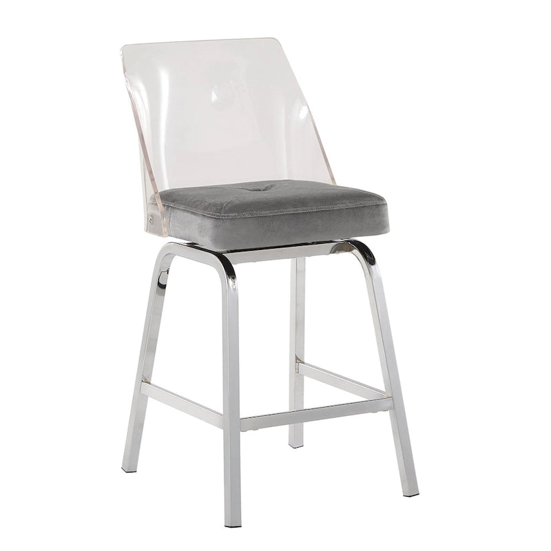 Lennox Velvet Counter Height Stools (Set of 2) by iNSPIRE Q Bold 28