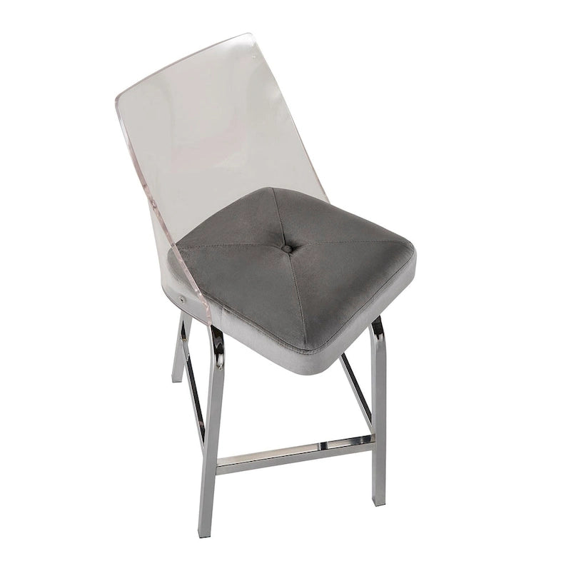 Lennox Velvet Counter Height Stools (Set of 2) by iNSPIRE Q Bold 29