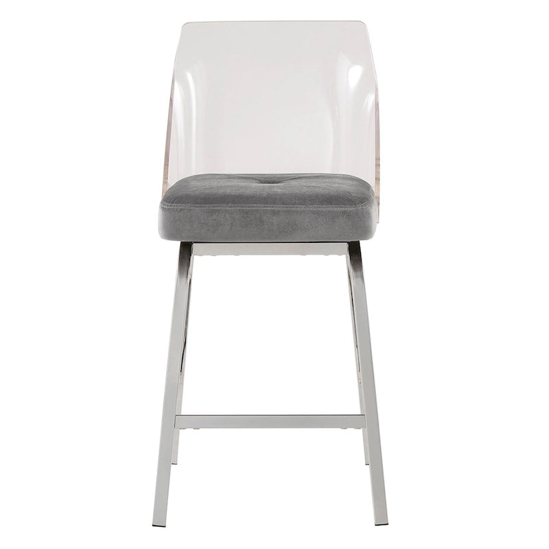 Lennox Velvet Counter Height Stools (Set of 2) by iNSPIRE Q Bold 30