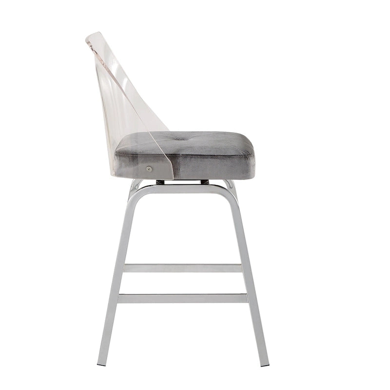 Lennox Velvet Counter Height Stools (Set of 2) by iNSPIRE Q Bold 31