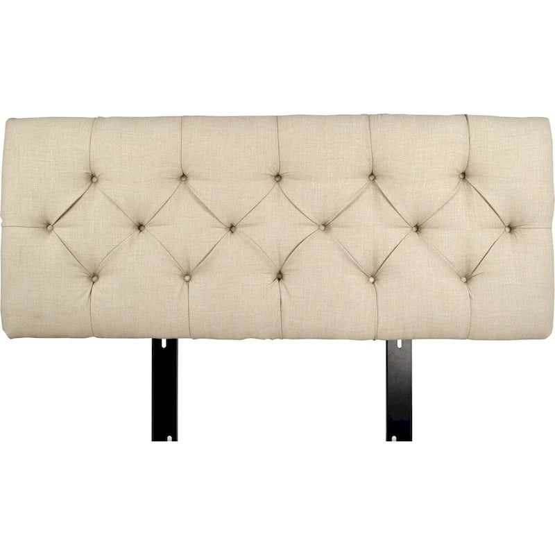 MJL Furniture Sachi Khaki Diamond Tufted Upholstered Headboard 3
