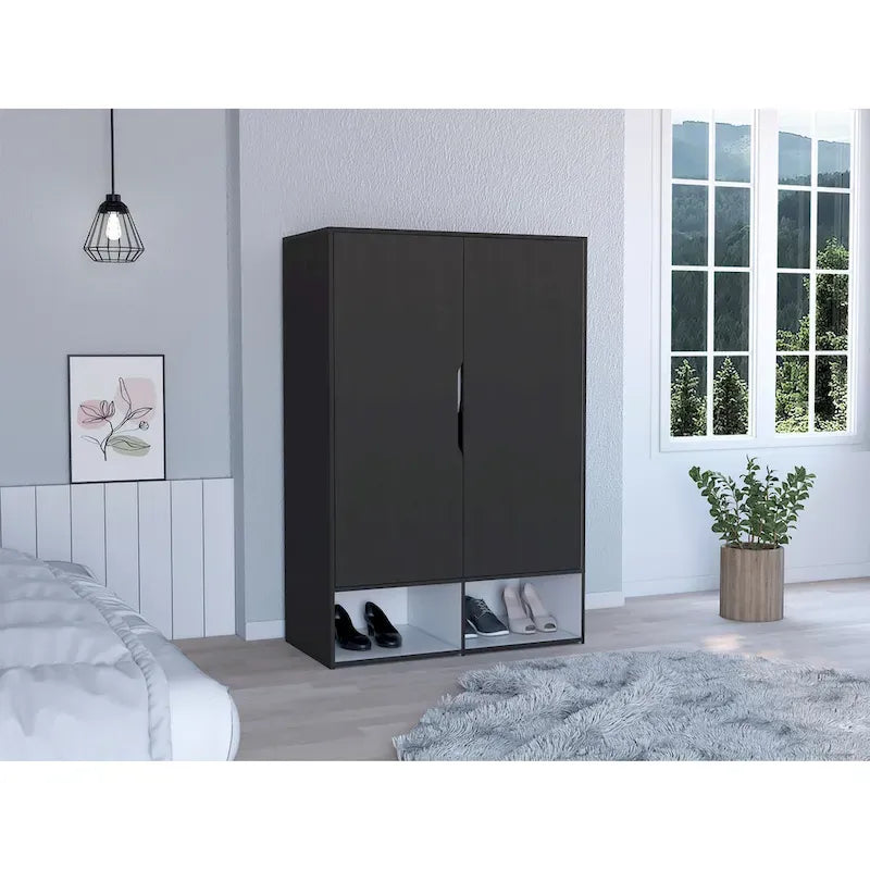 FM Furniture Rose Double Armoire with Hanging Rod 11