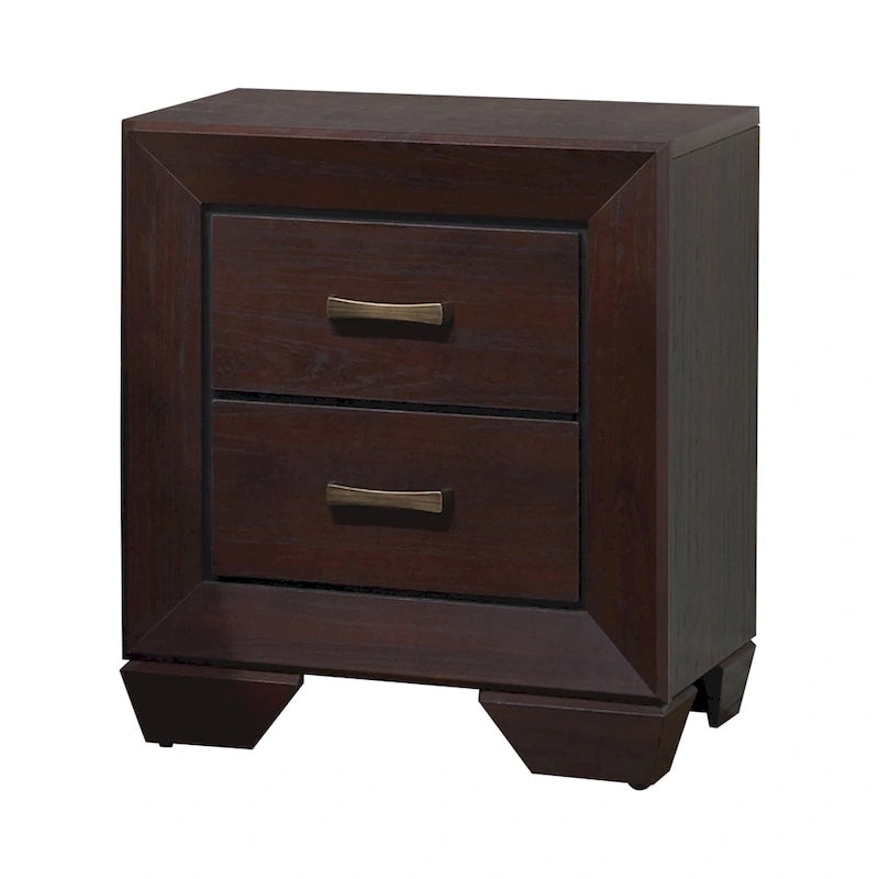 Oatfield Dark Cocoa 5-piece Panel Bedroom Set with 2 Nightstands 3
