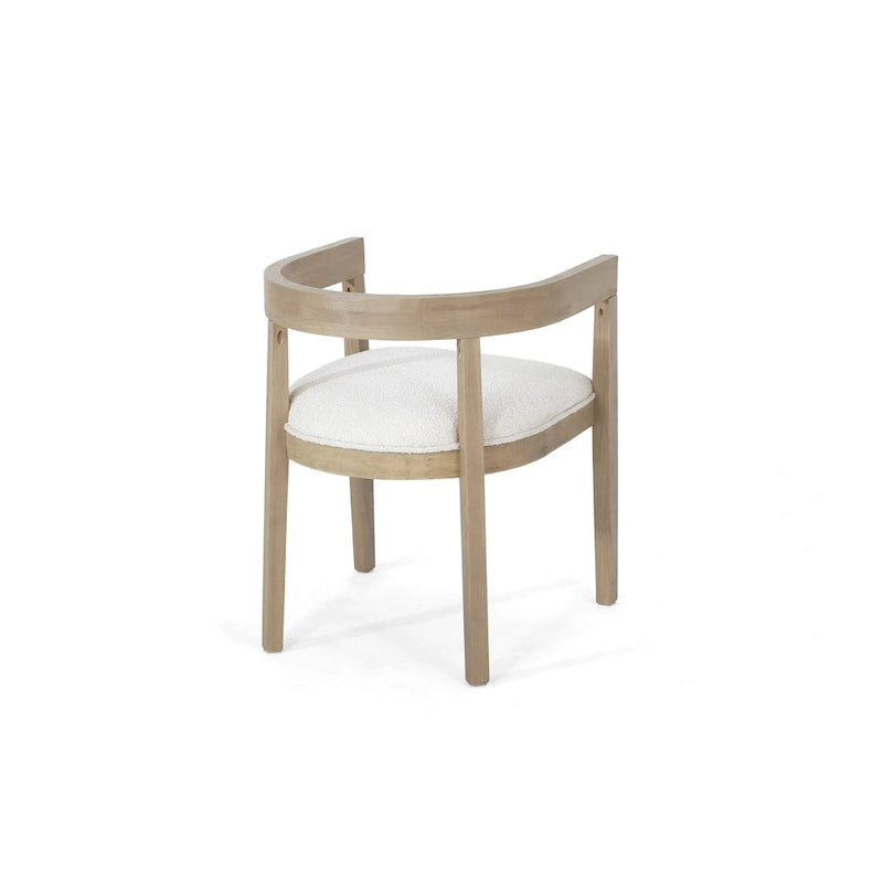 Set da pranzo da 7 pezzi Hudson in tessuto e legno di Christopher Knight Home 12