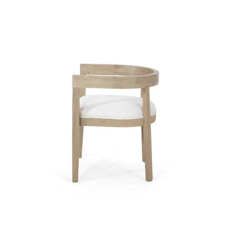 Set da pranzo da 7 pezzi Hudson in tessuto e legno di Christopher Knight Home 13