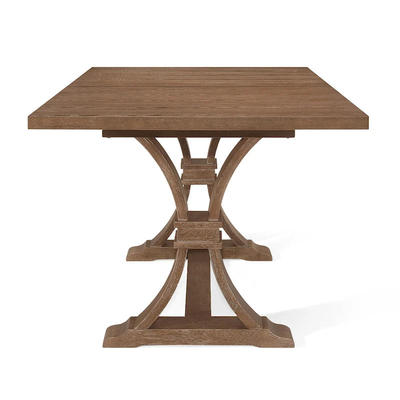 Set da pranzo da 7 pezzi Hudson in tessuto e legno di Christopher Knight Home 14