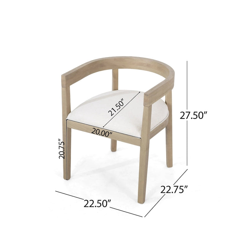 Set da pranzo da 7 pezzi Hudson in tessuto e legno di Christopher Knight Home 21