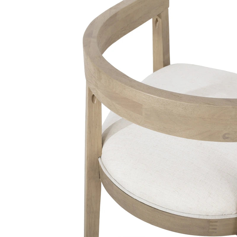 Set da pranzo da 7 pezzi Hudson in tessuto e legno di Christopher Knight Home 28