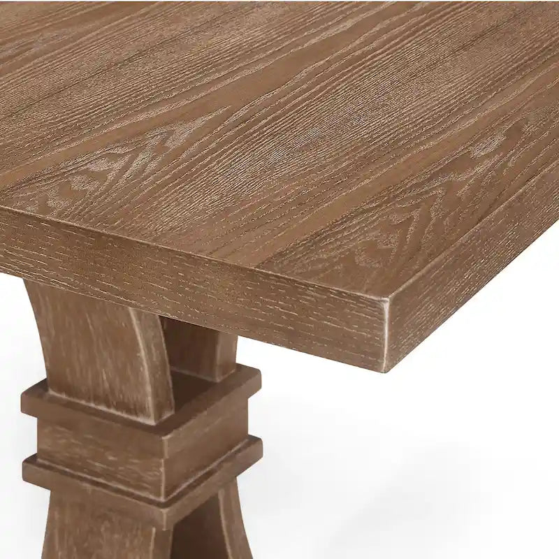 Set da pranzo da 7 pezzi Hudson in tessuto e legno di Christopher Knight Home 29