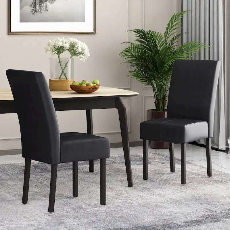 Pertica Upholstered T-Stitch Dining Chairs (Set of 2) by Christopher Knight Home 2