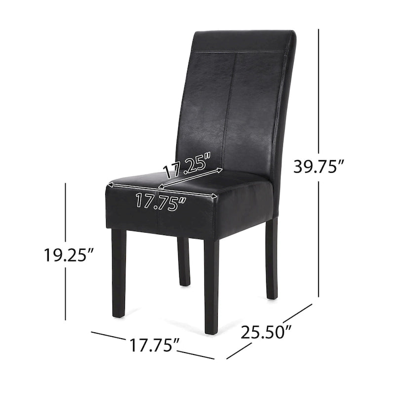 Pertica Upholstered T-Stitch Dining Chairs (Set of 2) by Christopher Knight Home 5