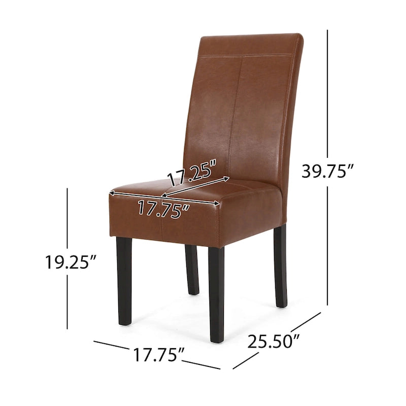 Pertica Upholstered T-Stitch Dining Chairs (Set of 2) by Christopher Knight Home 23