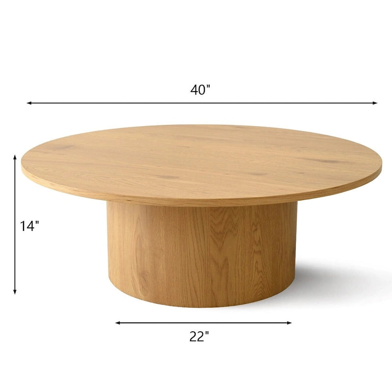 Pedestal 40 Coffee Table 8