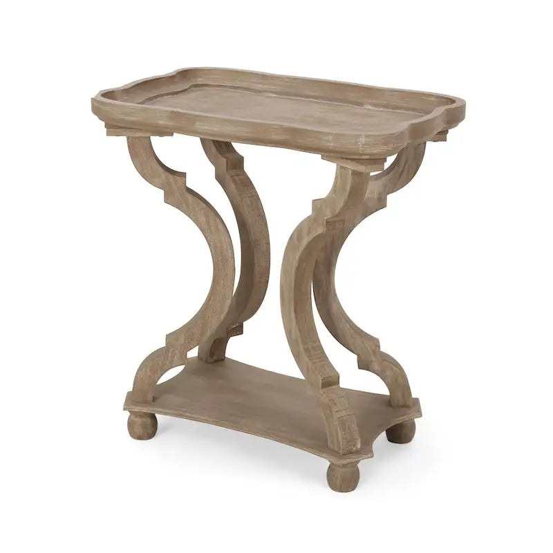 Tavolino con accenti campestri francesi Ouray con piano rettangolare di Christopher Knight Home 4