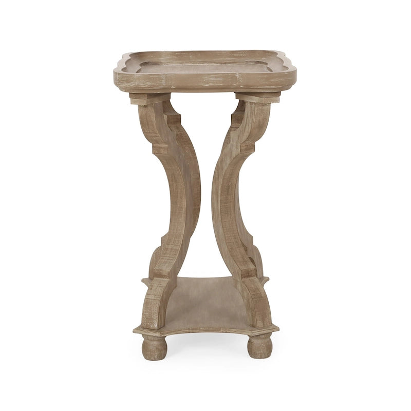 Tavolino con accenti campestri francesi Ouray con piano rettangolare di Christopher Knight Home 11