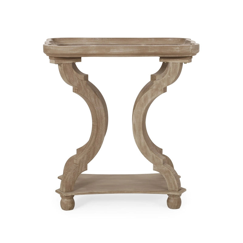 Tavolino con accenti campestri francesi Ouray con piano rettangolare di Christopher Knight Home 12