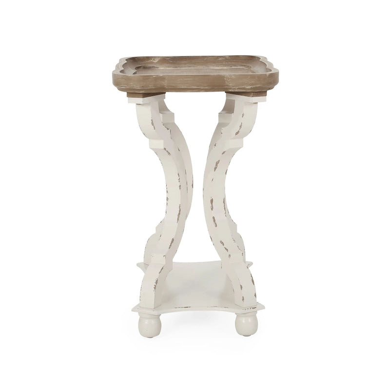 Tavolino con accenti campestri francesi Ouray con piano rettangolare di Christopher Knight Home 15