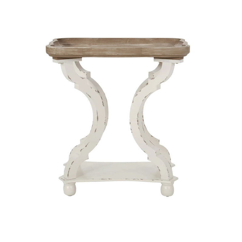 Tavolino con accenti campestri francesi Ouray con piano rettangolare di Christopher Knight Home 17