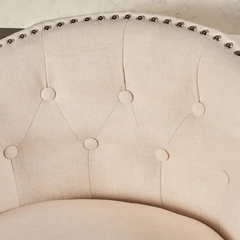 Sgabelli da bar girevoli Ogden beige (set da 2) di Christopher Knight Home 3