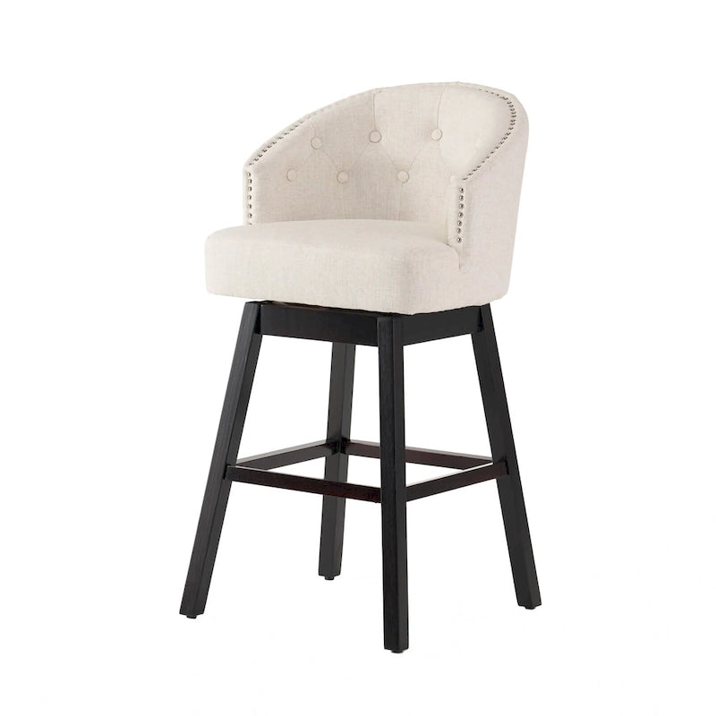 Sgabelli da bar girevoli Ogden beige (set da 2) di Christopher Knight Home 9