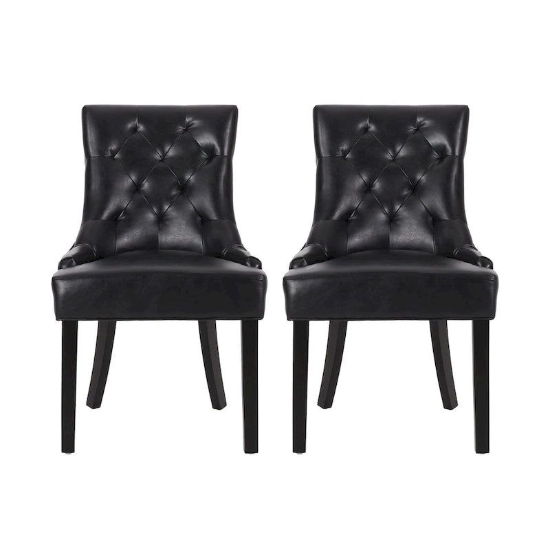 Cheney Tufted Dining Chairs (Set of 2) by Christopher Knight Home