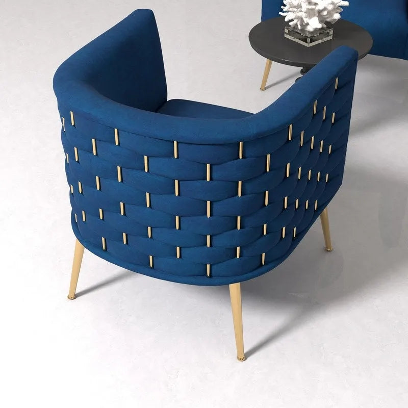SEYNAR Poltrona rotonda in velluto Mid-Century Modern per soggiorno, set da 2 19