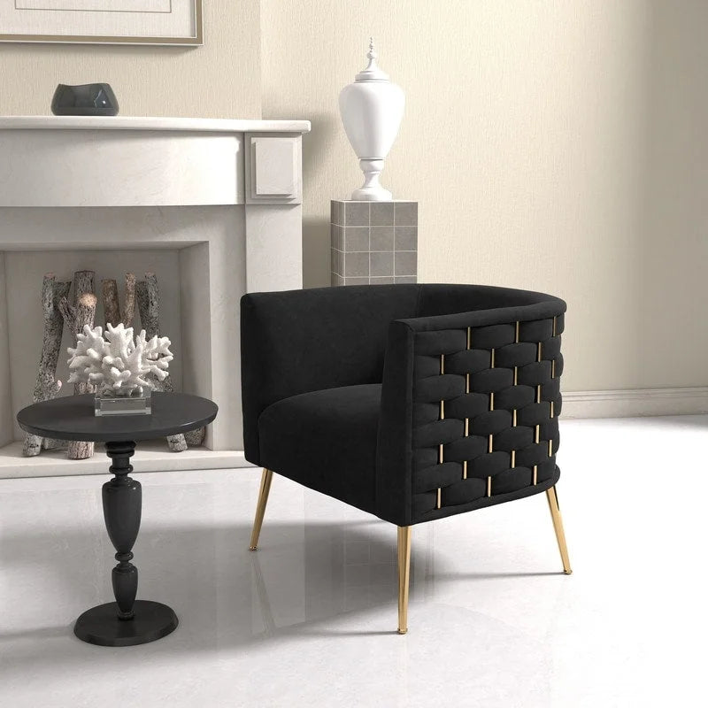 SEYNAR Poltrona rotonda in velluto Mid-Century Modern per soggiorno, set da 2 26