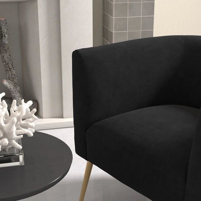 SEYNAR Poltrona rotonda in velluto Mid-Century Modern per soggiorno, set da 2 33