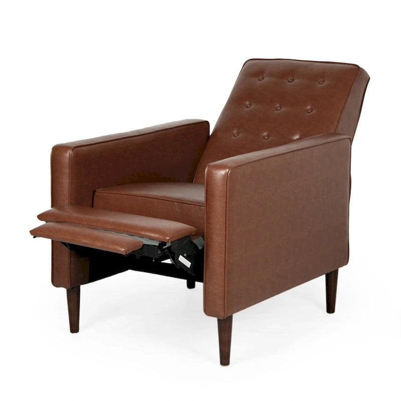 Mervynn Mid-century Button Tufted Recliners (Set of 2) by Christopher Knight Home 5