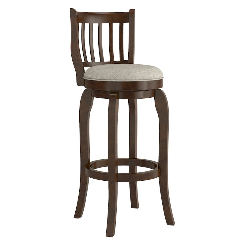 Ali Modern Linen 29-inch High Back Bar Stool Swivel by iNSPIRE Q Classic 15