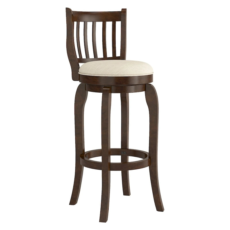 Ali Modern Linen 29-inch High Back Bar Stool Swivel by iNSPIRE Q Classic 16