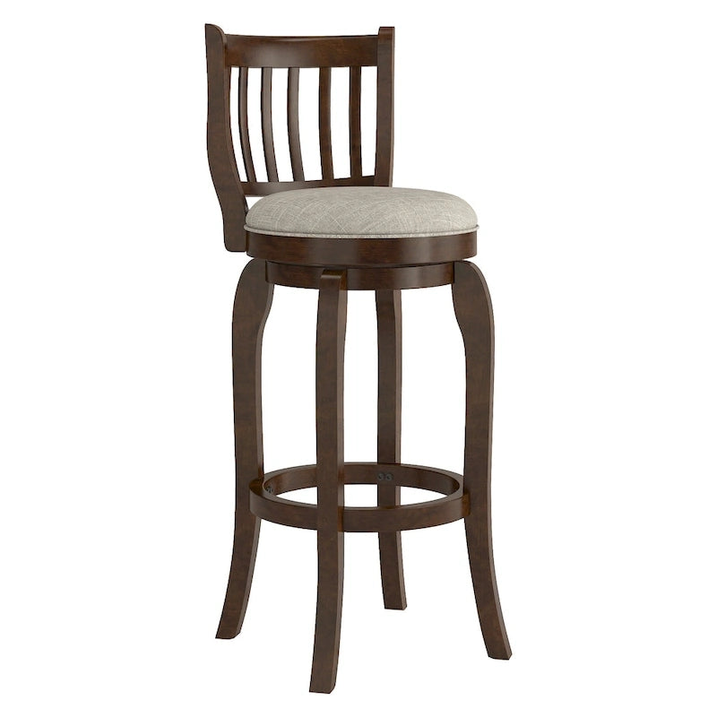 Ali Modern Linen 29-inch High Back Bar Stool Swivel by iNSPIRE Q Classic 6