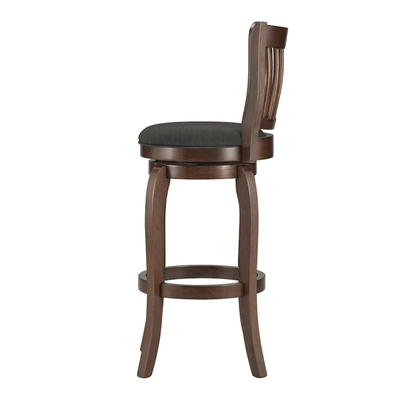Ali Modern Linen 29-inch High Back Bar Stool Swivel by iNSPIRE Q Classic 9