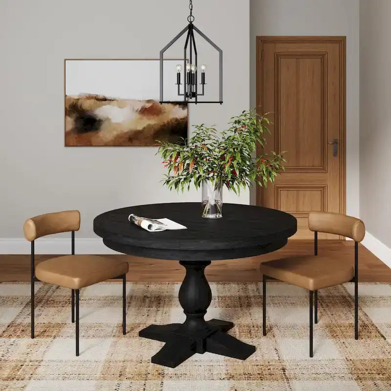 Nathan James Dahlia Counter Height Barstool or Dining Chair with Back and Upholstered Cushion 6