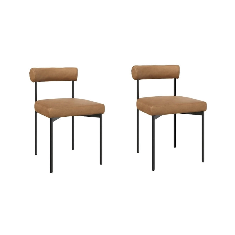 Nathan James Dahlia Counter Height Barstool or Dining Chair with Back and Upholstered Cushion 7