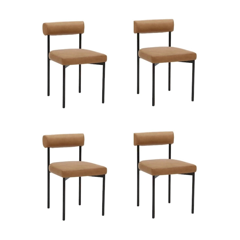 Nathan James Dahlia Counter Height Barstool or Dining Chair with Back and Upholstered Cushion 10
